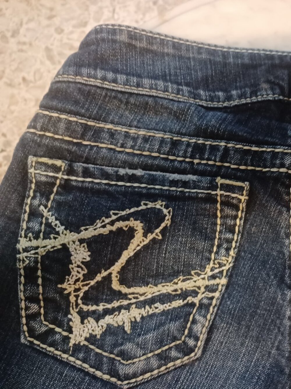 Silver Women's Jeans Waist Size 26 Blue - Picture 3 of 5